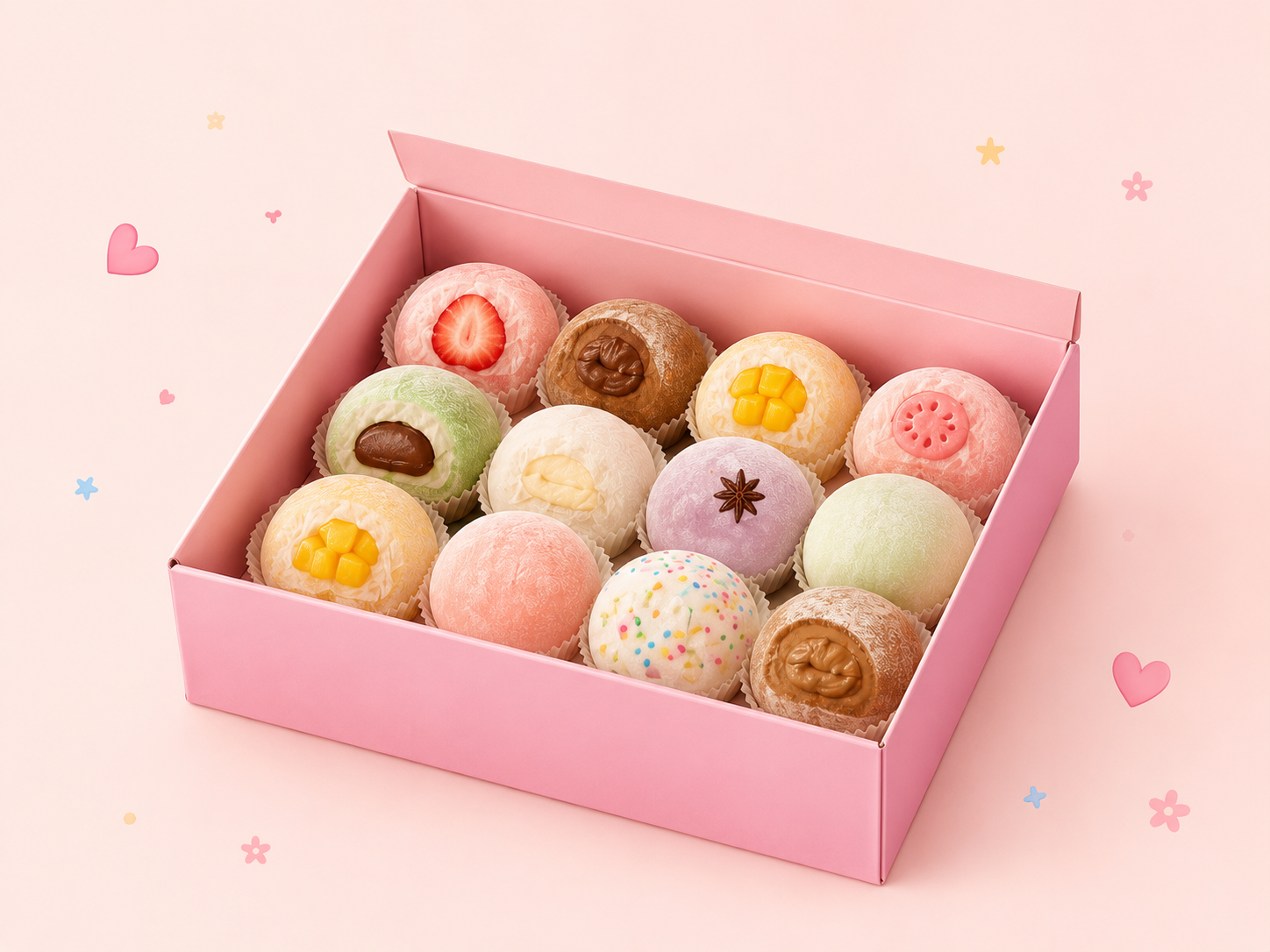 Caja de 12 piezas UWU Mochis
